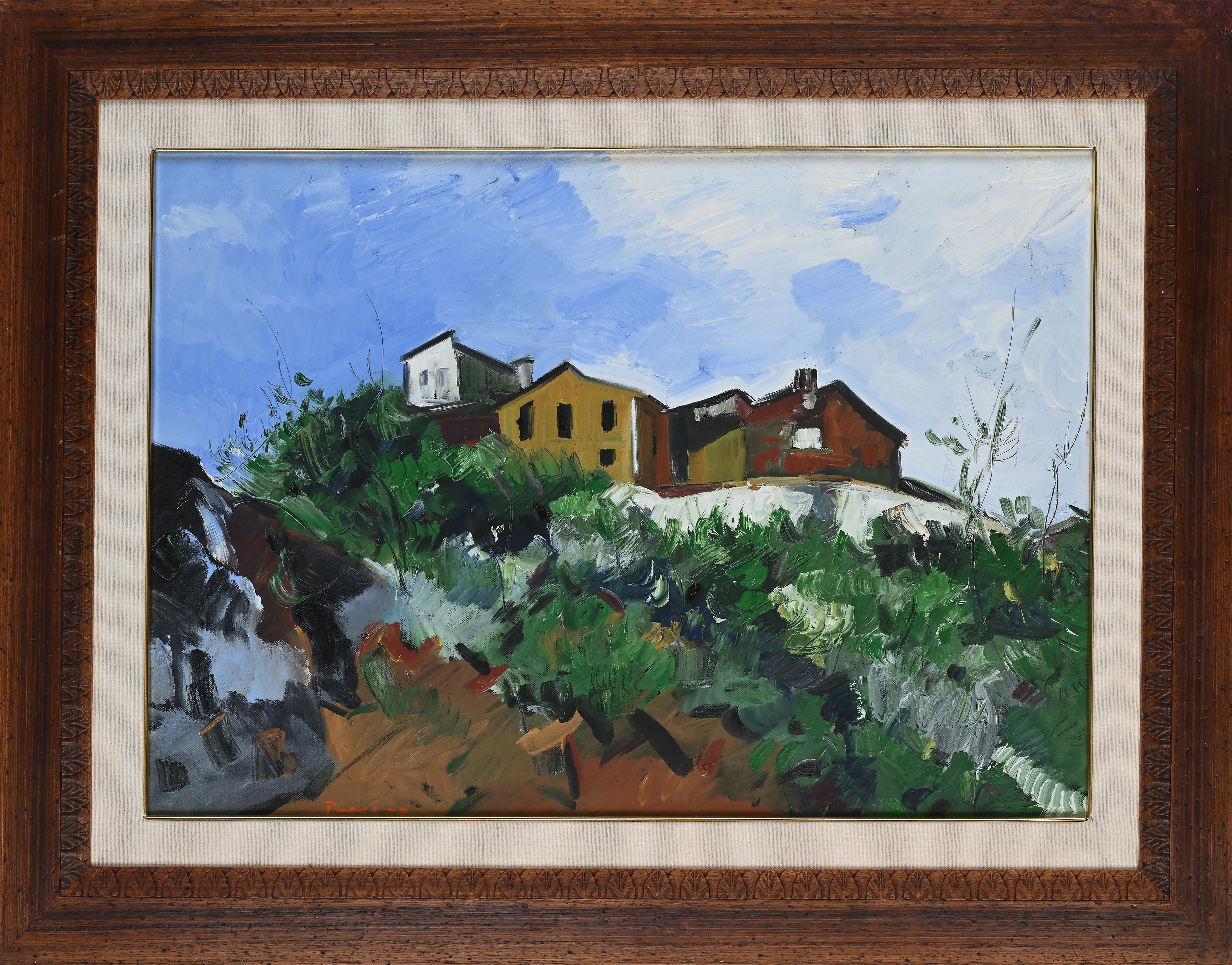 Salvatore Provino - Paesaggio con Case