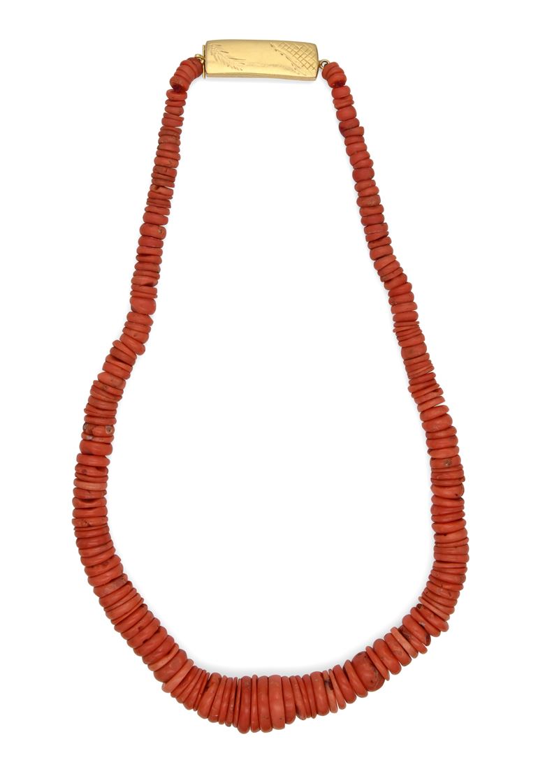 Collana in Corallo e Oro