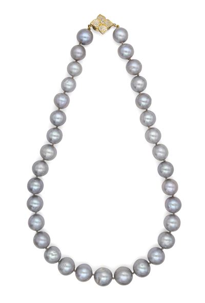 Collana Perle Chiusura in Argento