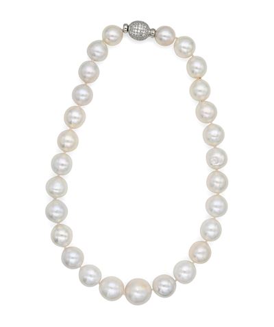 Collana di Perle Grige e Argento