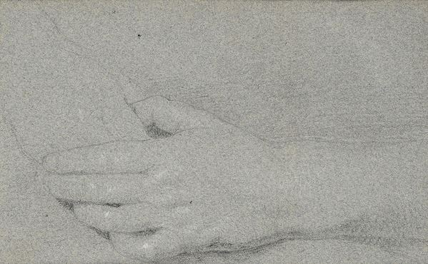 Scuola francese del XVIII secolo - Studio di mano