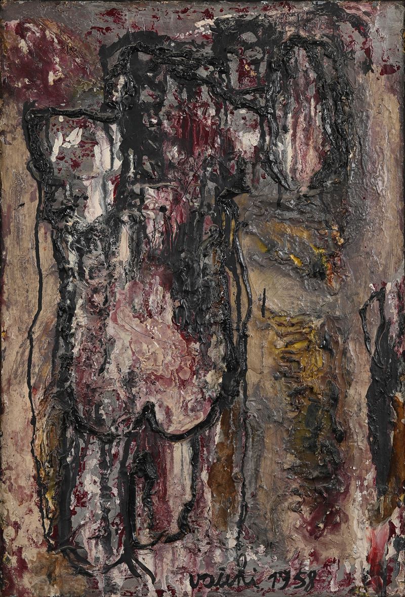 Sergio Vacchi - Bozzetto del Piccolo Nudo