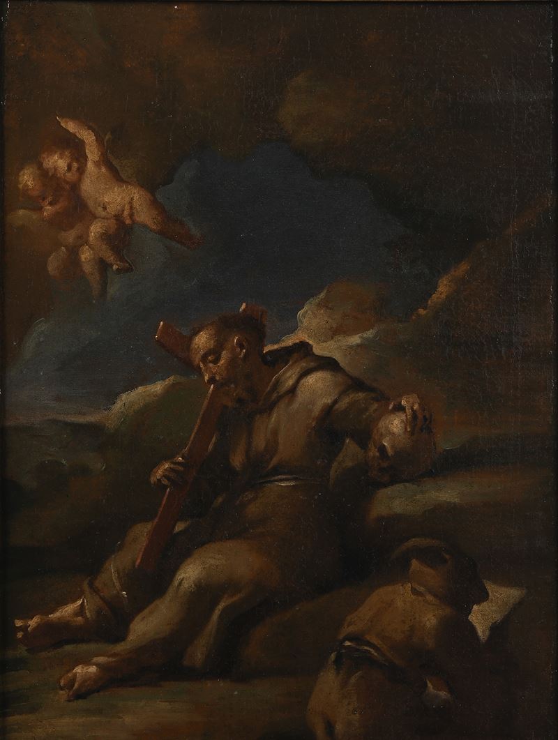 Giuseppe Varotti - Bozzetto di San Francesco in Preghiera