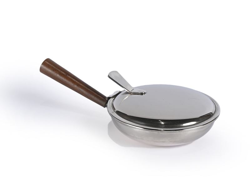 Raccogli cenere in metallo argentato