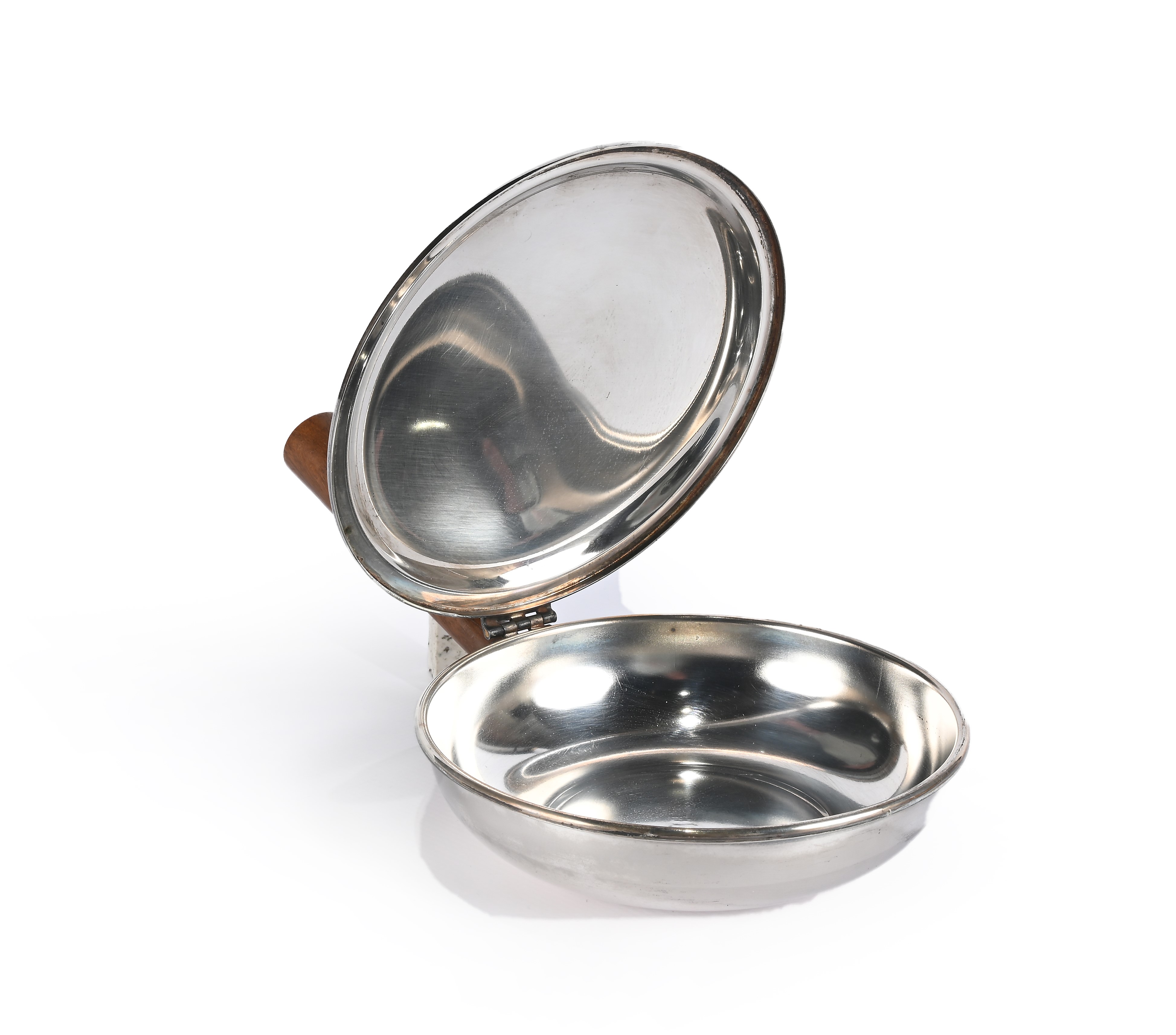 Raccogli cenere in metallo argentato