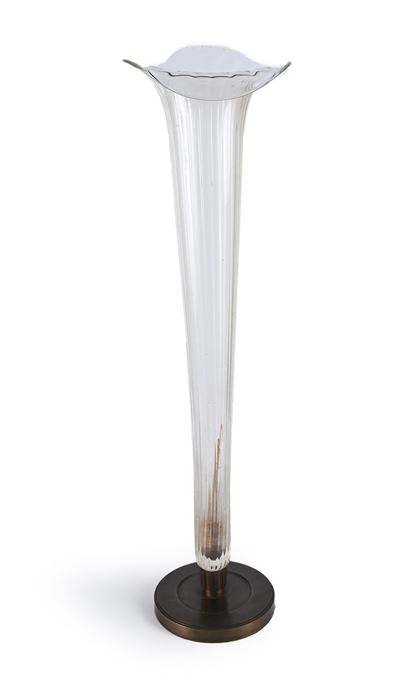Vaso da Terra in Vetro Incolore, Inizi XX Secolo