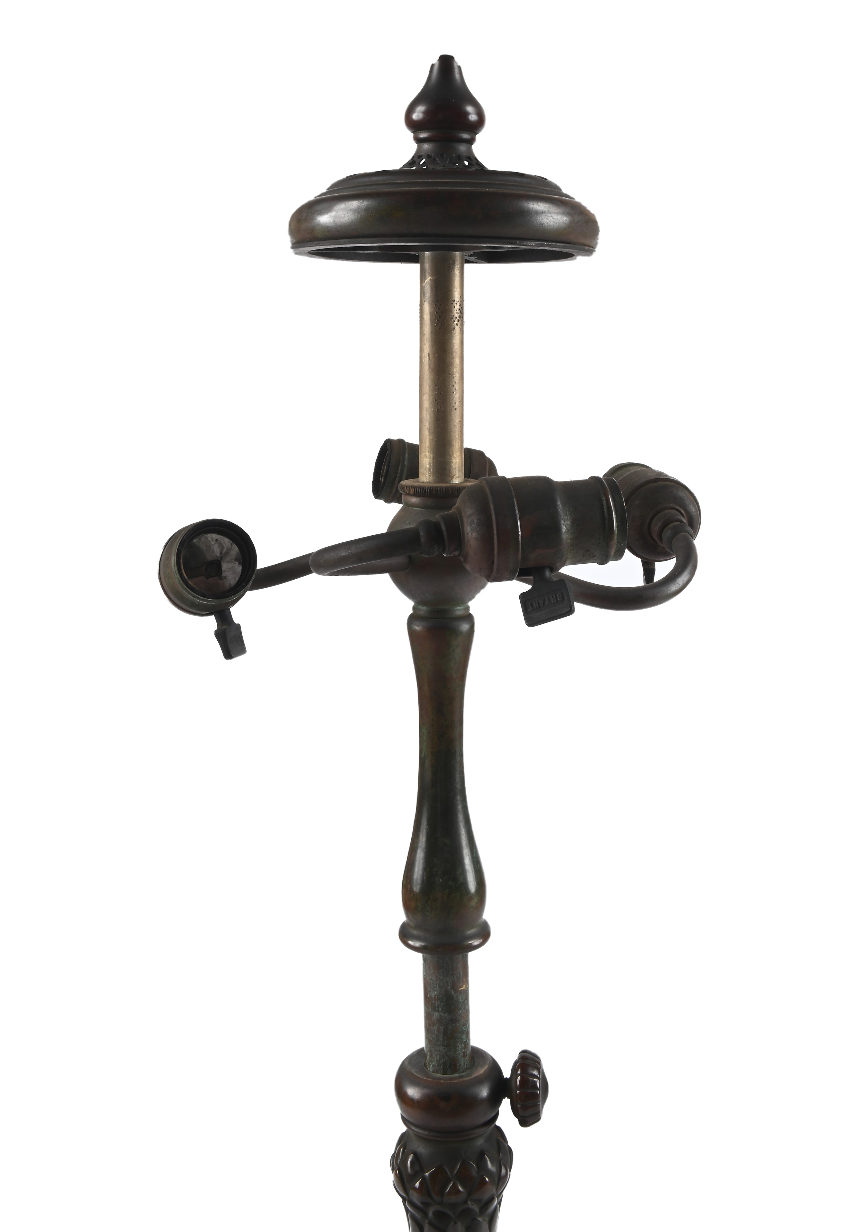 Tiffany Studios New York - Lampada da Tavolo Telescopica "peony"