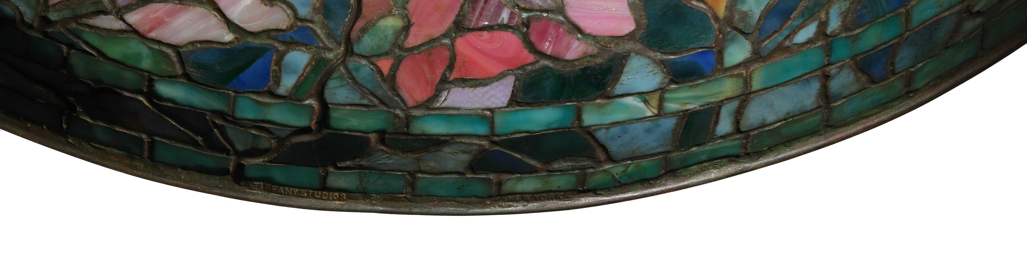 Tiffany Studios New York - Lampada da Tavolo Telescopica "peony"
