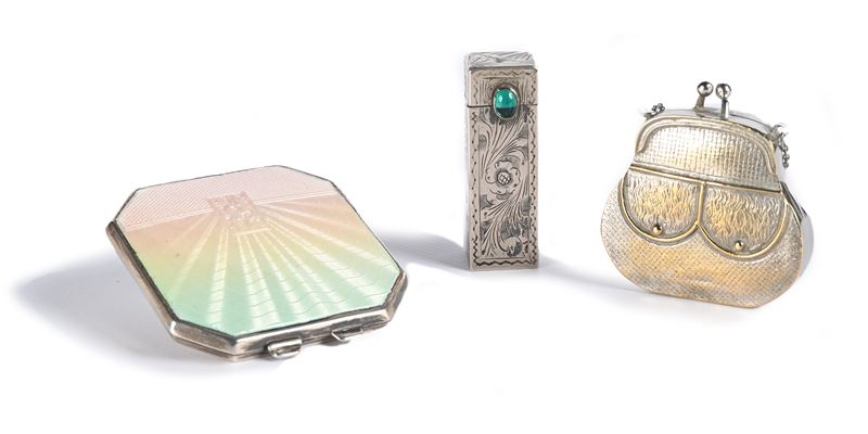 Tre Accessori Femminili in Argento e in Metallo Argentato