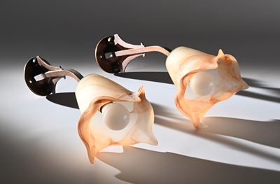 Coppia di Appliques in Ottone, Inizi Novecento