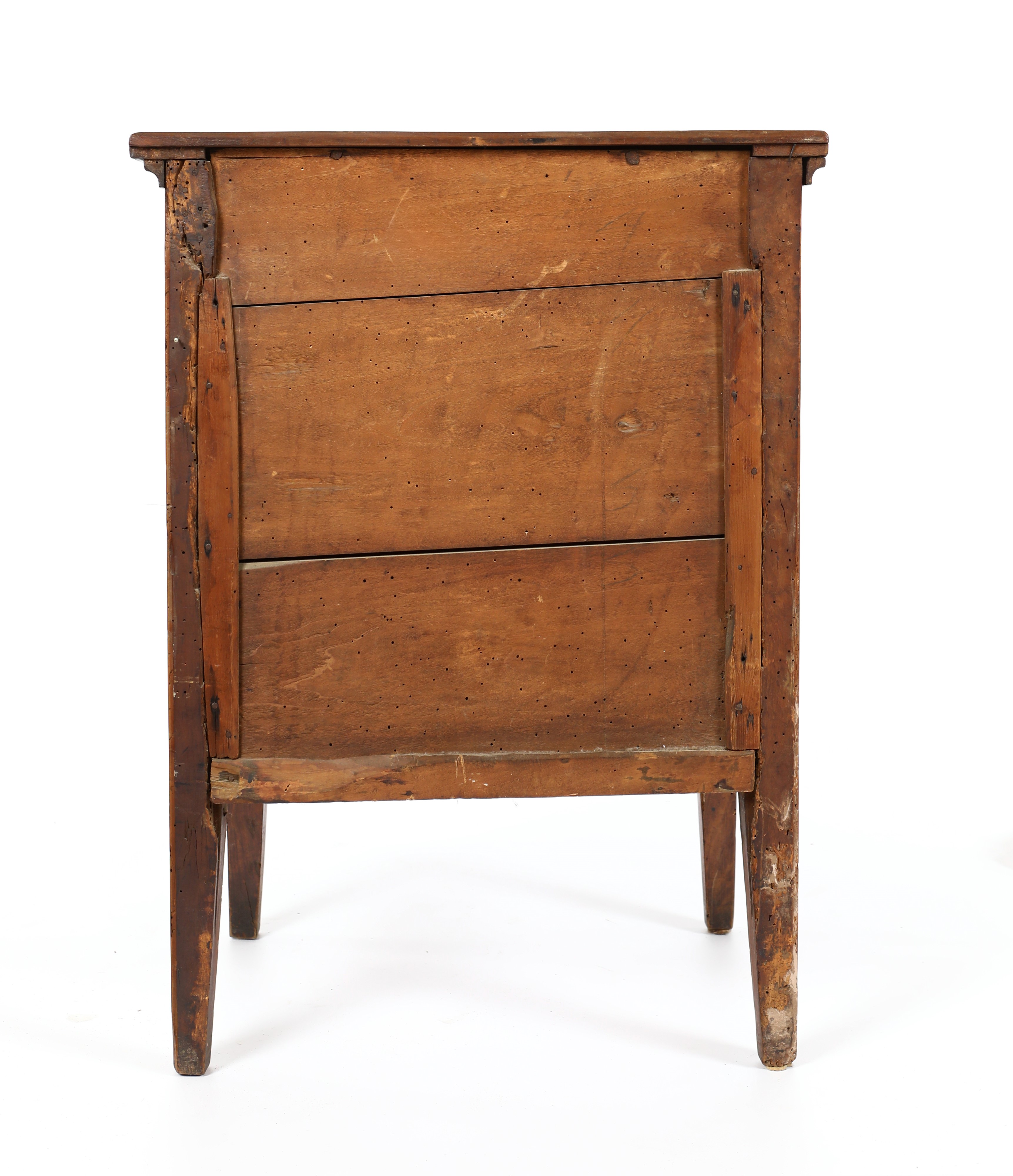 Comodino in legno patinato, fine del XIX secolo