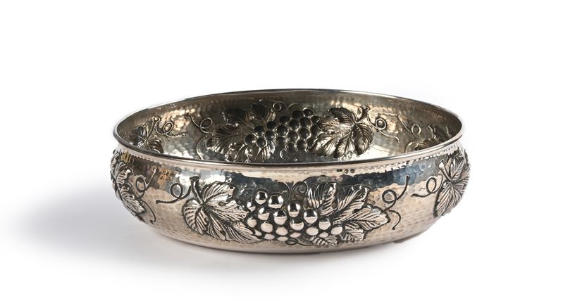 Centrotavola Ovale in Argento 800/000