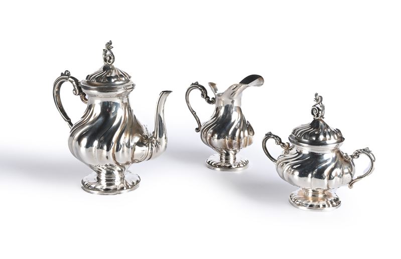 Servizio da Caffè Solitaire in Argento