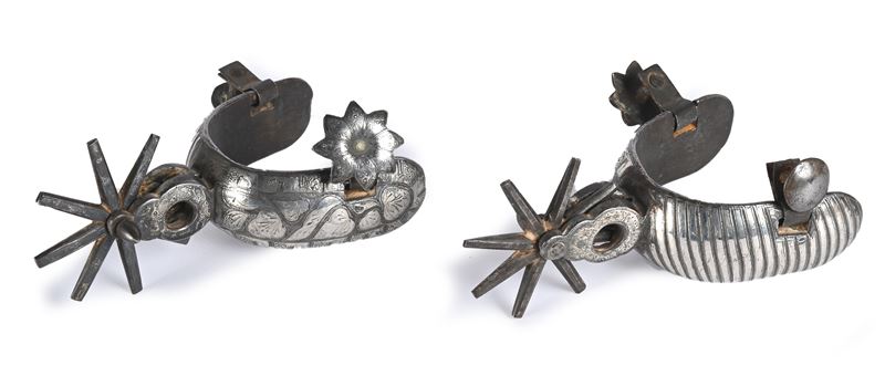 Due speroni per cavallo a rotella dentata