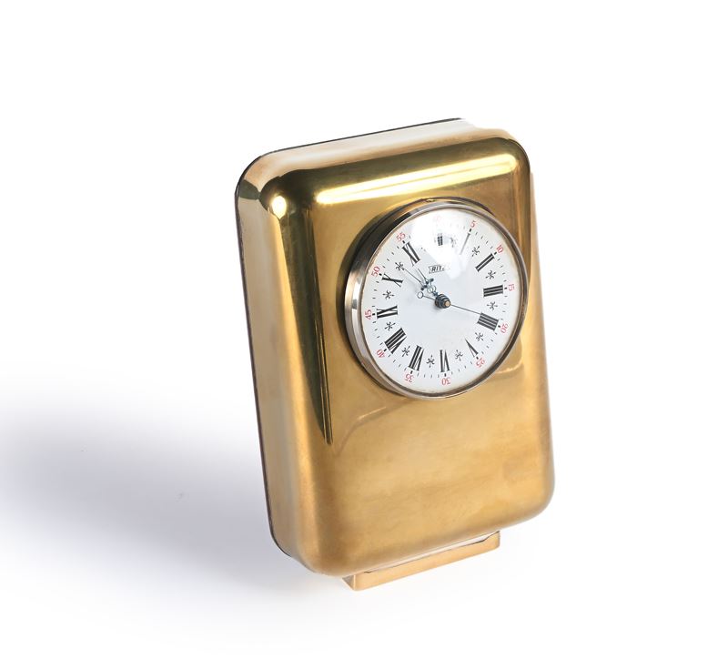 Orologio da tavolo al quarzo in ottone, Ritz