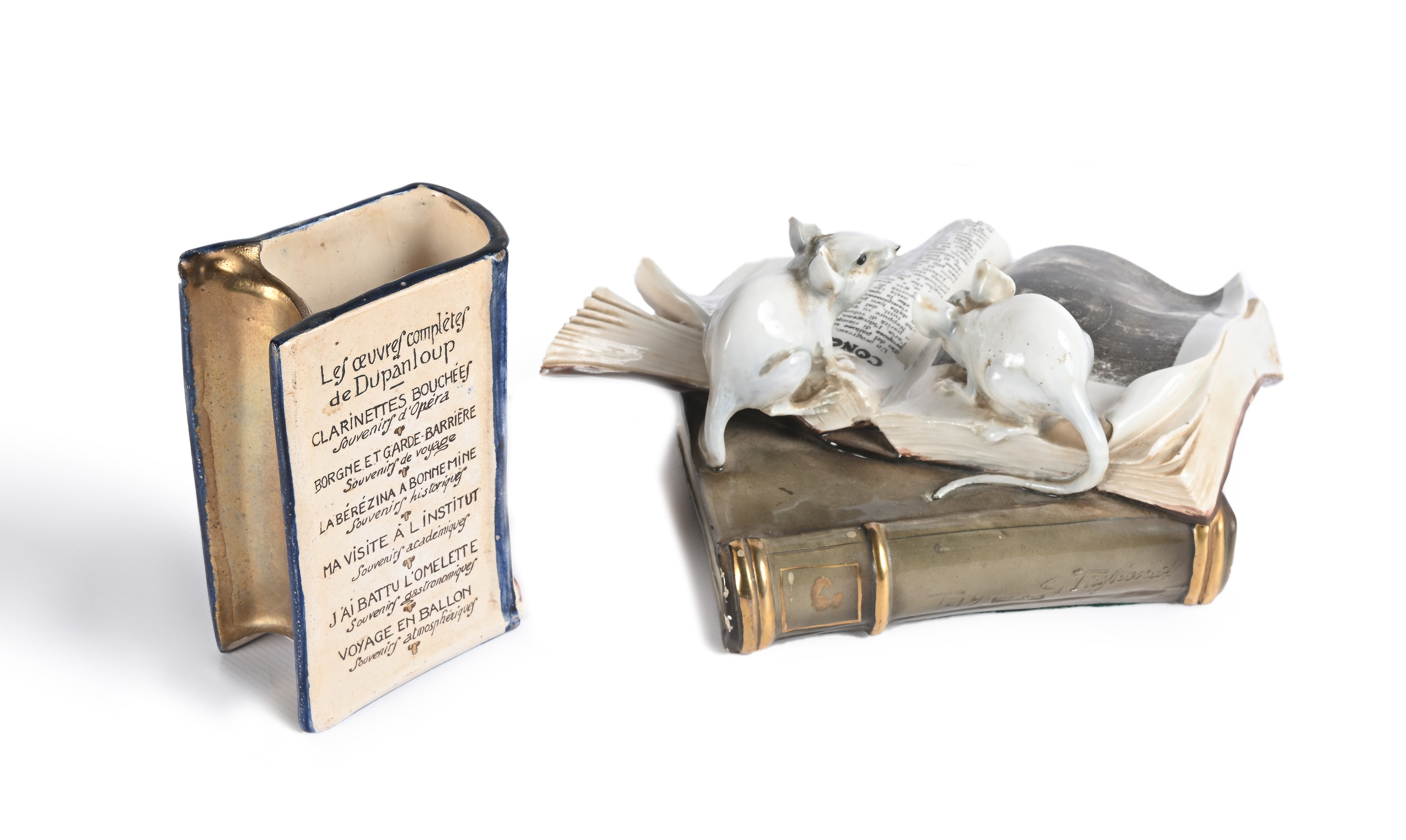 Due antiche ceramiche da collezione