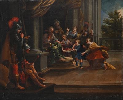 La Famiglia di Dario Davanti Alessandro Magno
