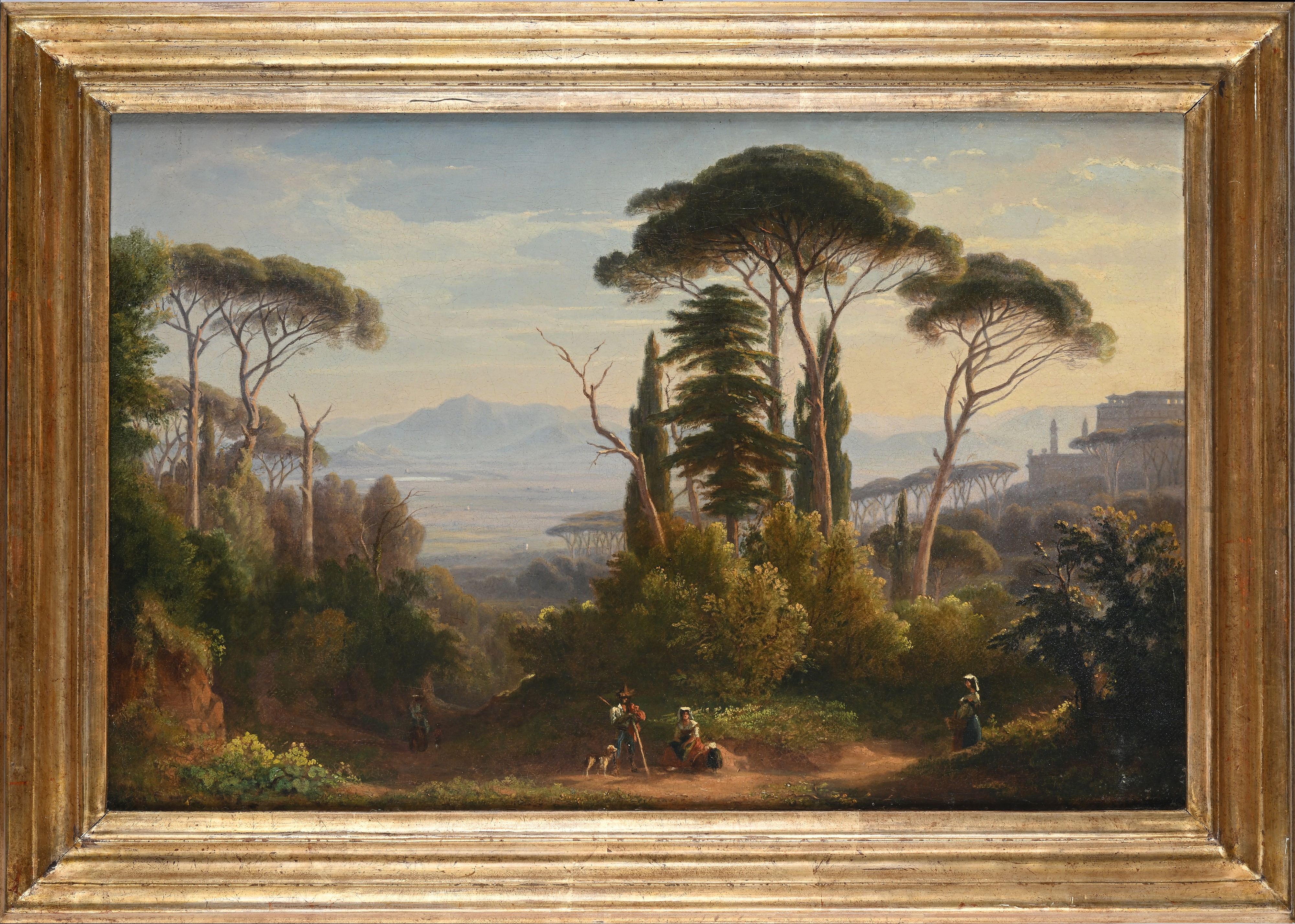 Pierre-athanase Chauvin - Veduta di Castel Gandolfo