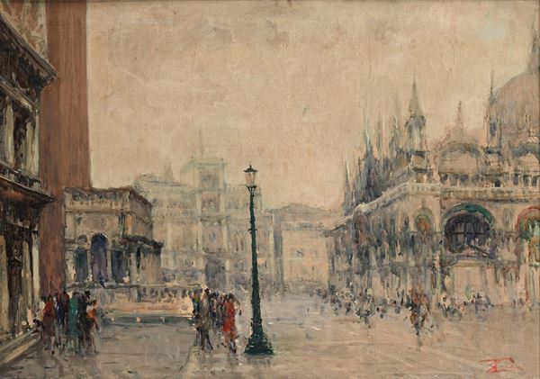 Pittore del XX secolo - Venezia, Piazza San Marco 