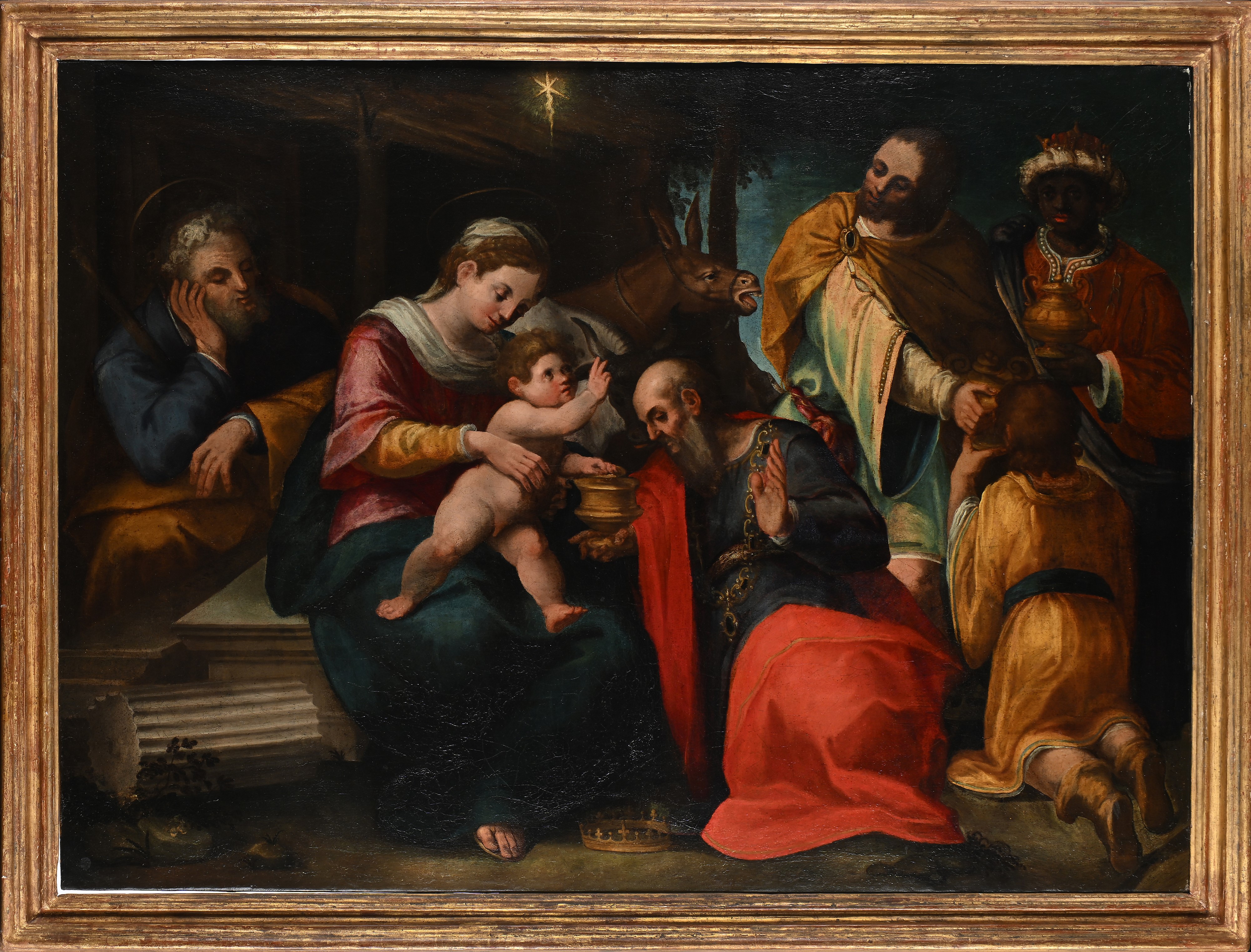 Scuola Fiamminga del XVIII Secolo - Adorazione dei Magi