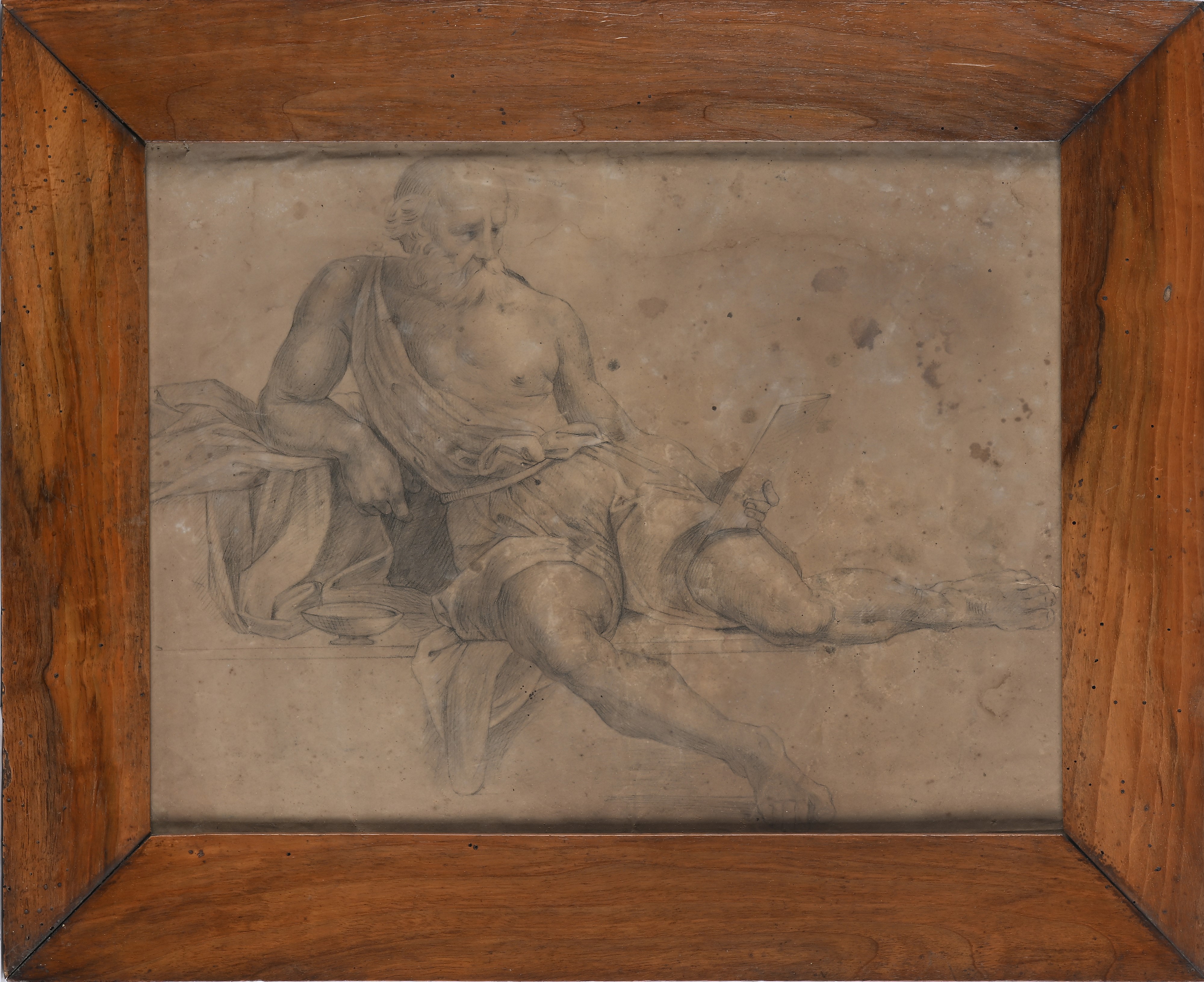 Scuola Lombarda del XIX Secolo - Studio di Diogene di Sinope dalla Scuola di Atene di Raffaello, ...
