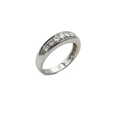 Anello a Fascia in Oro e Brillanti