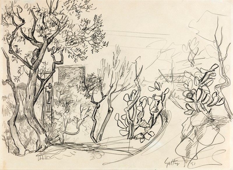 Renato Guttuso - Paesaggio Meridionale