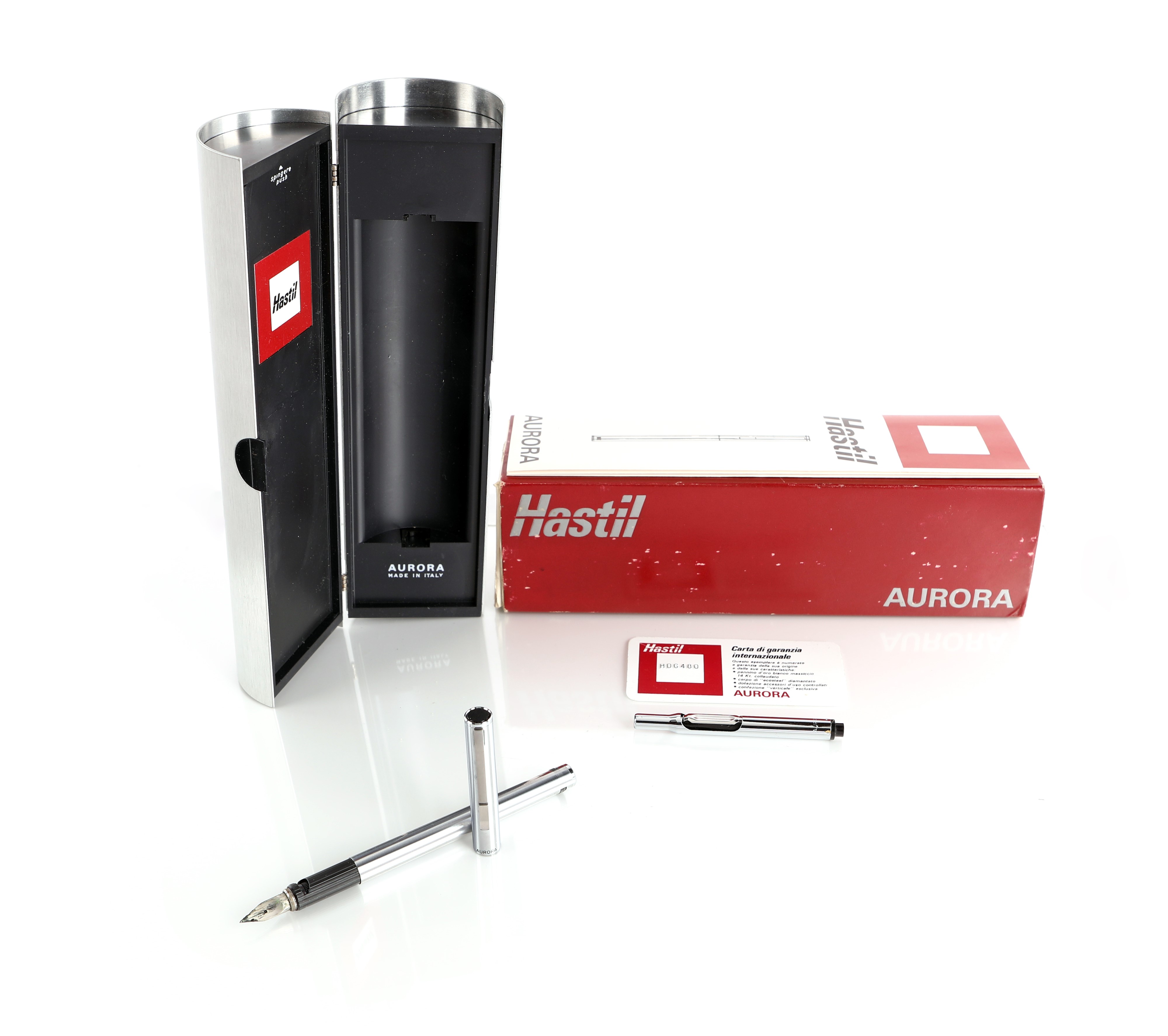 Aurora Hastil - Penna Stilografica in Acciaio