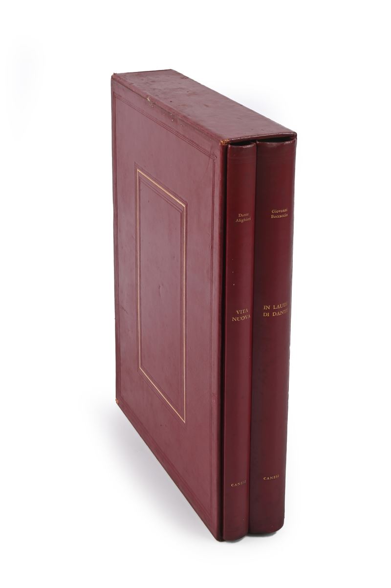 Dante Vita Nuova e Boccaccio Laude di Dante 2 in Cofanetto Canesi