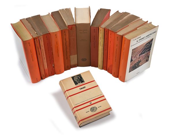 12 opere e 15 volumi Saggi e N.U.E. Einaudi, difetti mancanze e rotture