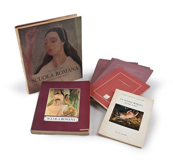 Scuola romana  Fagiolo Dell'Arco + Scuola romana Artisti fra le due guerre + Scuola Romana dal 1930 al 1945 + 11 fascicoli dell'archivio "Scuola Romana" di Maurizio Fagiolo Dell'Arco