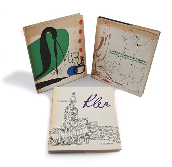  Joan Mirò l'opera grafica Il Saggiatore Milano; opera grafica Picasso Il Saggiatore Milano; disegni di Paul Klee