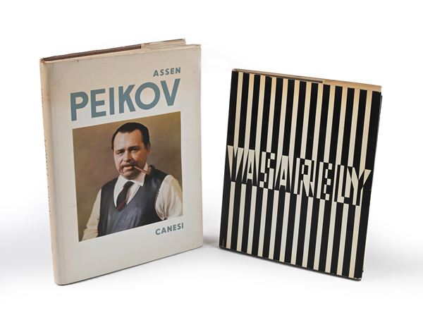 Lotto di 2 libri: Peikov - Canesi; Vasarely - Griffon Neuchatel