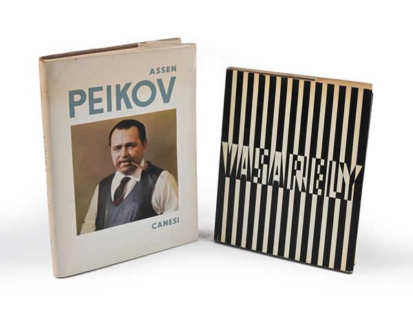 Lotto di 2 libri: Peikov - Canesi; Vasarely - Griffon Neuchatel