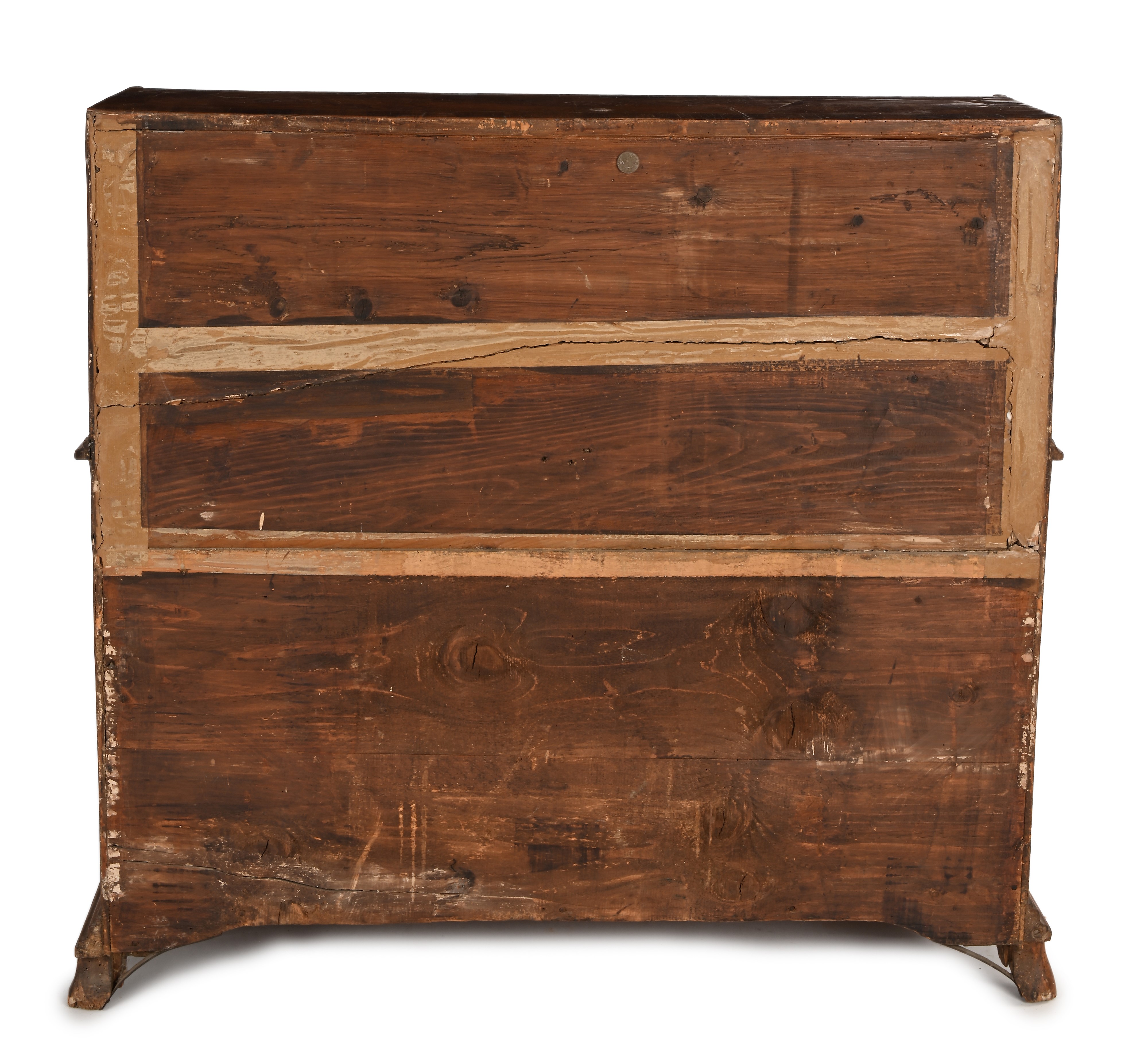 Cassettone a ribalta in noce e radica, Veneto, XVIII secolo