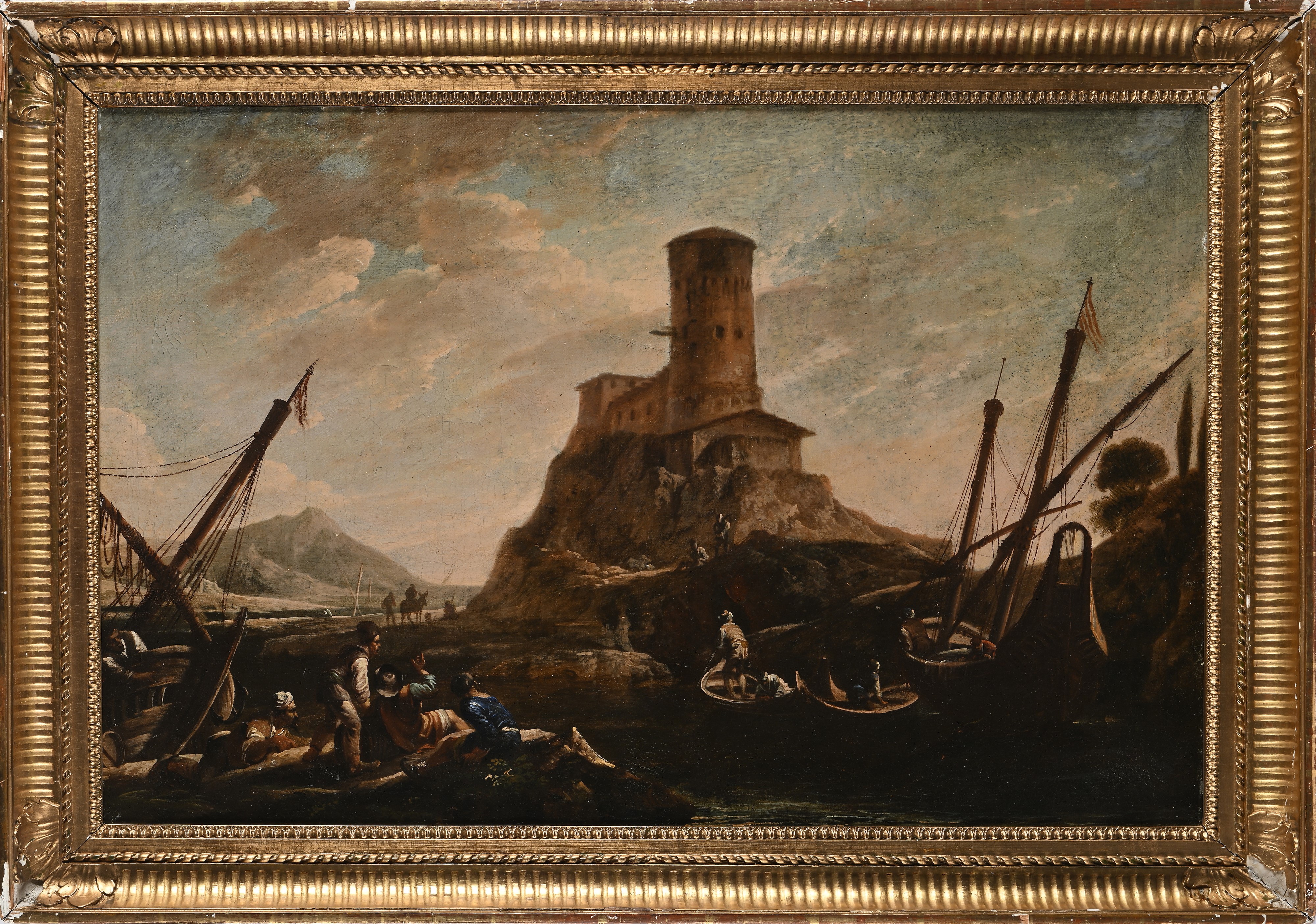 Scuola Romana del XVII Secolo - Paesaggio con Rovina