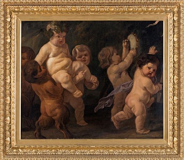 Pittore del XVII secolo - CORTEO BACCHICO
