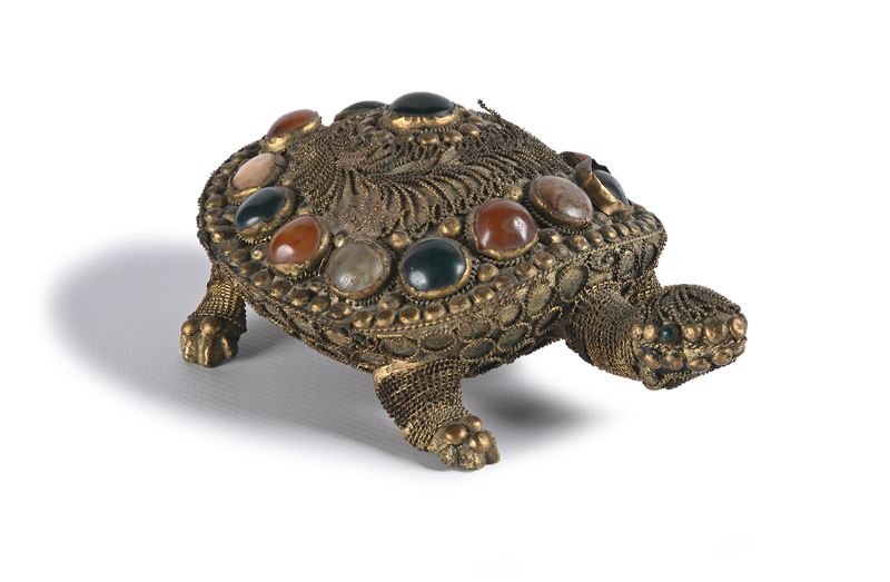 Tartaruga in Bronzo Dorato