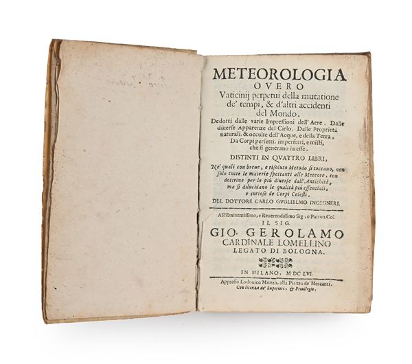 Guglielmo Vaticinij perpetui della mutatione de' tempi, & d'altri accidenti del Mondo Dedotti dalle varie Impressioni dell'Aere. Dalle diverse Apparenze del Cielo. Dalle proprietà naturali, & occulte dell'Acque, e della Terra. Da Corpi perfetti, imperfetti, e misti, che si generano in esse. Distinti in quattro libri