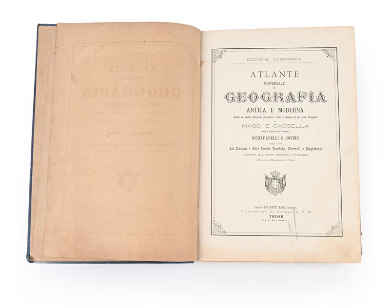 Maggi / Cassella - Atlante universale di geografia Antica e Moderna. Redatto da Maggi e Cassella ...