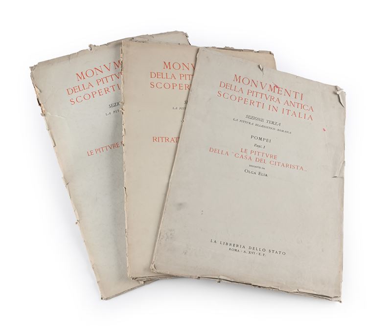 4 Volumi dei Monumenti della Pittura Antica scoperti in Italia. La pittura ellenistico-romana e l...