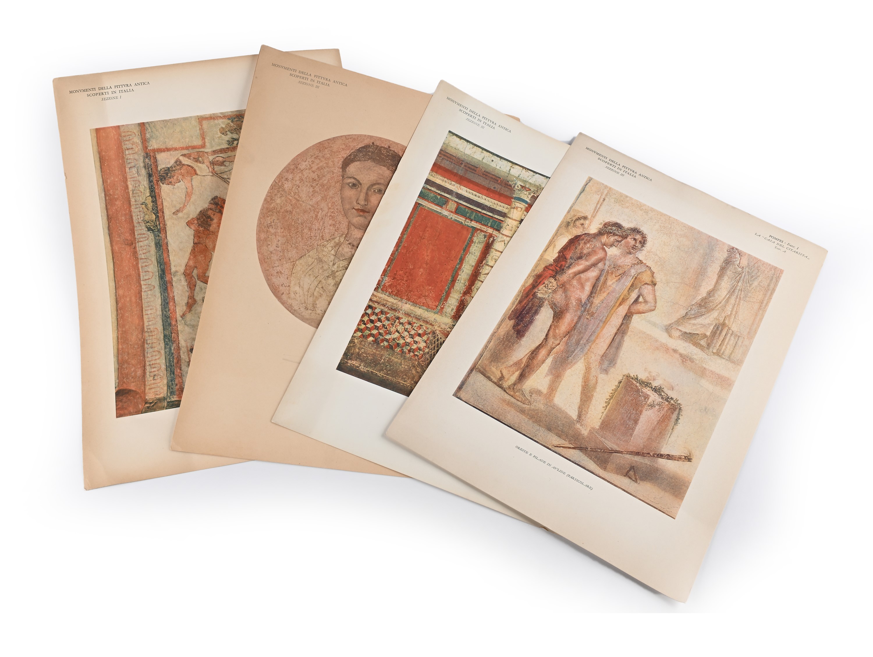 4 Volumi dei Monumenti della Pittura Antica scoperti in Italia. La pittura ellenistico-romana e l...