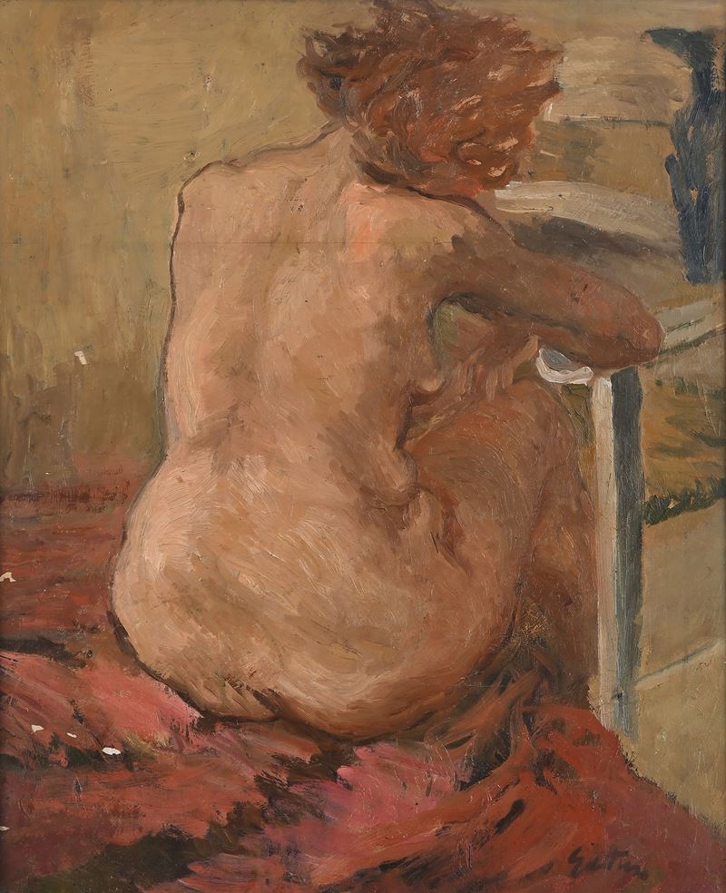 Renato Guttuso - Nudo di Spalle