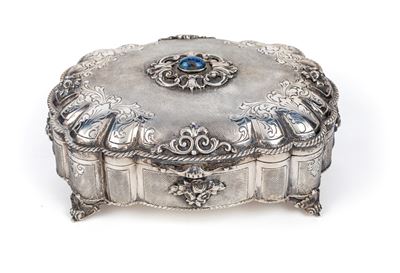 Cofanetto Portagioie in Argento 800/000, Milano, Bollo Fascio 1935 - 45, Argentiere Vallè & Gandi...