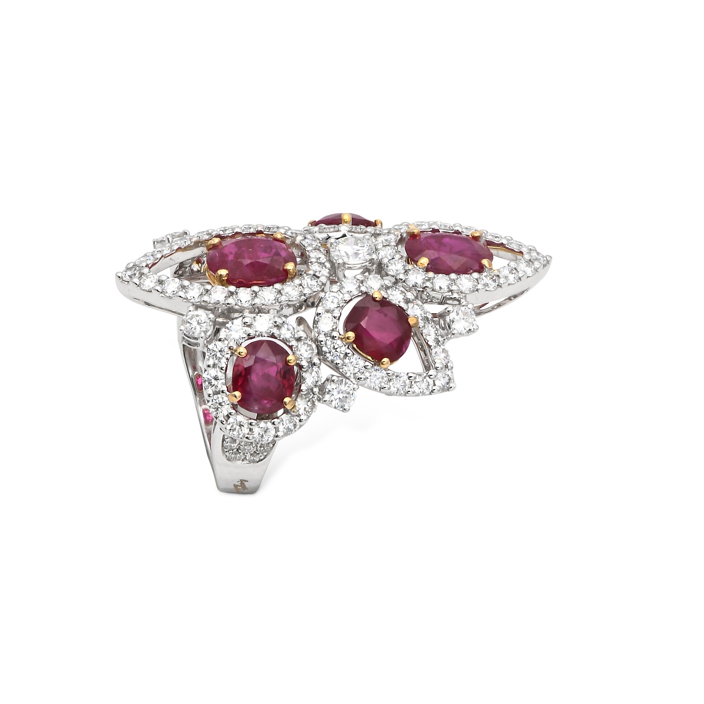 Repossi, Anello in Oro Brillanti e Rubini