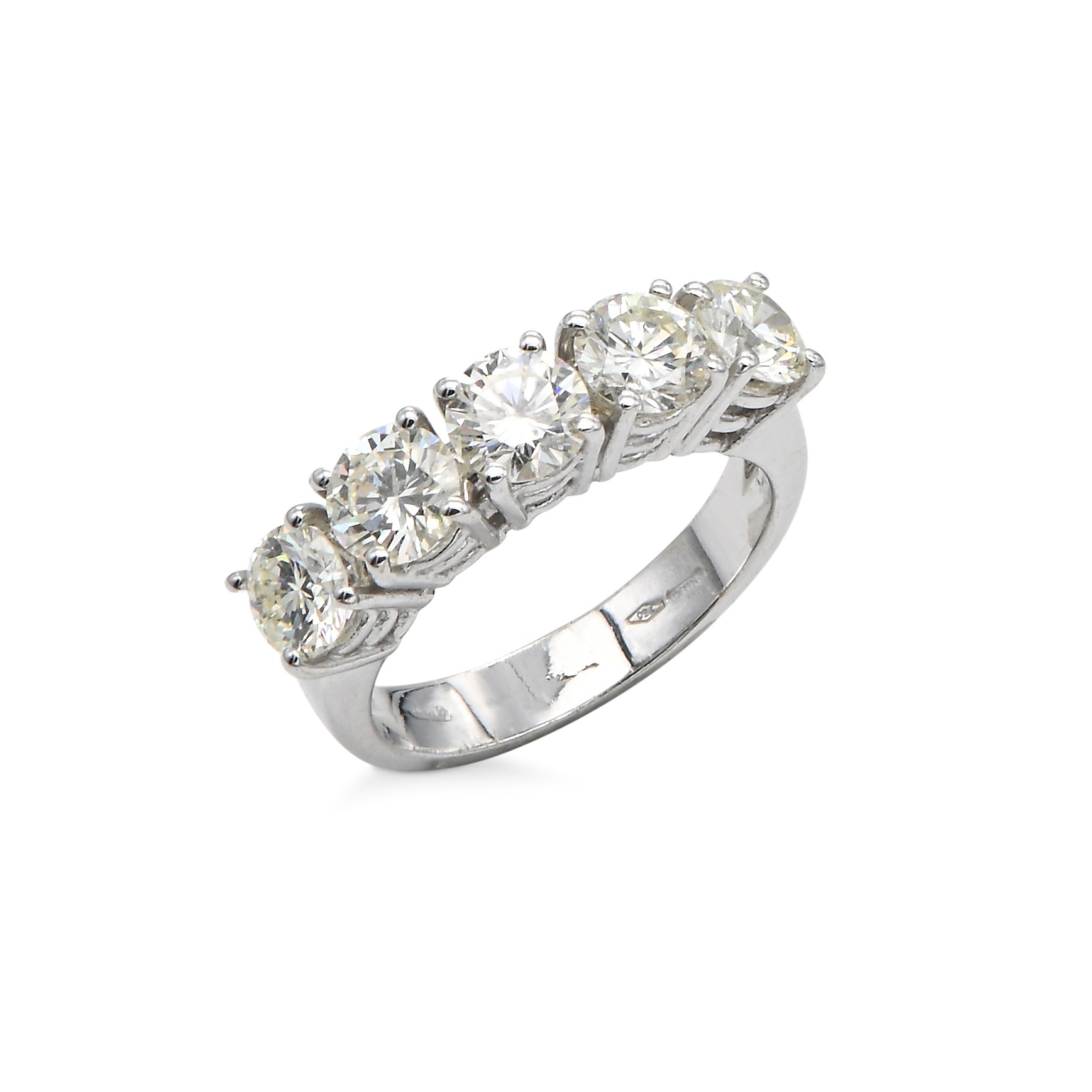 Anello a Riviera in Oro e Brillanti