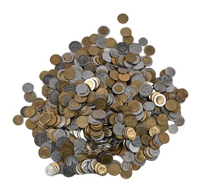 Lotto di Monete di Metallo Vile in Lire XX Secolo Repubblica Italiana