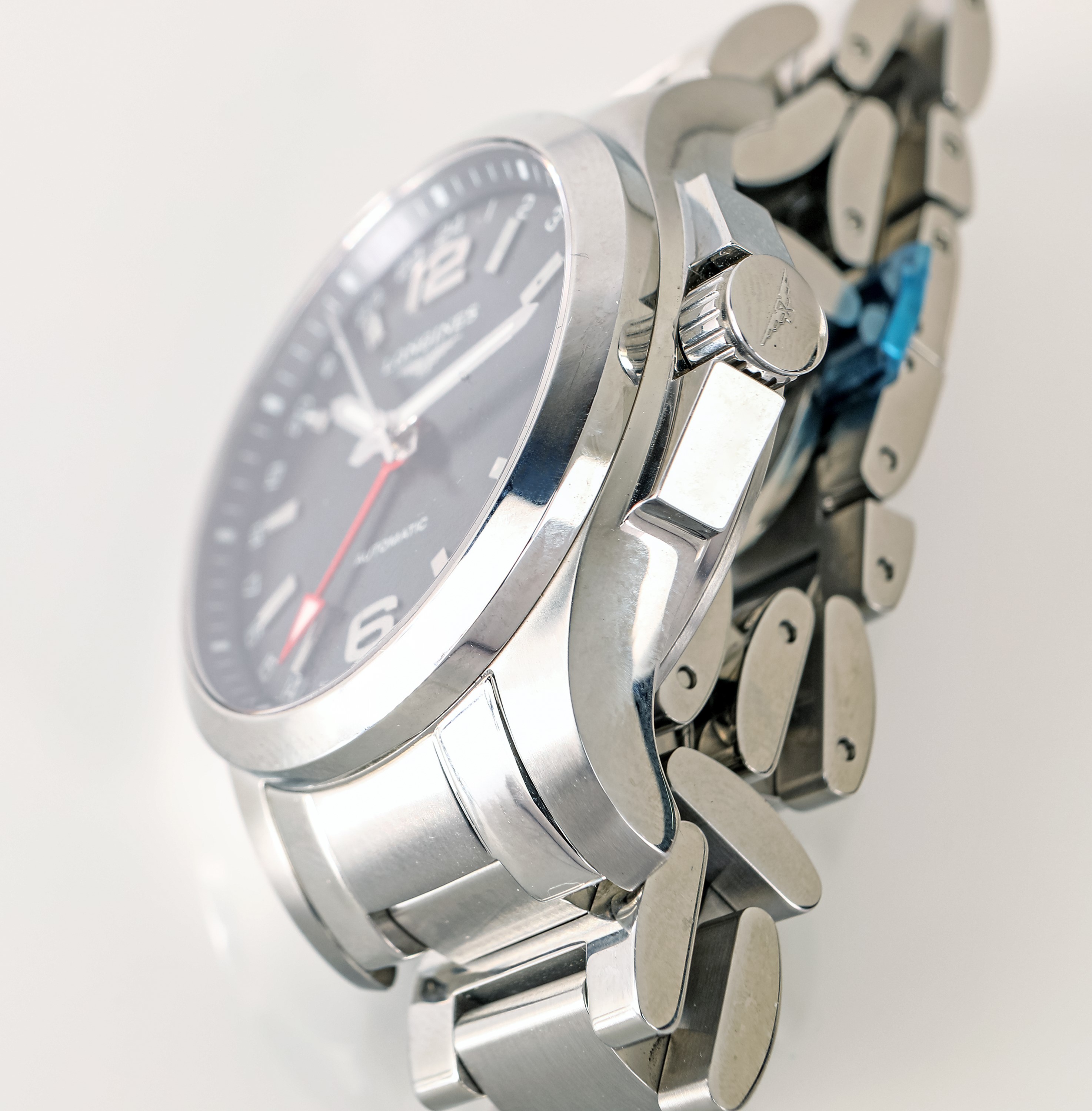 Longines Conquest Gmt, Orologio da Polso Automatico in Acciaio.