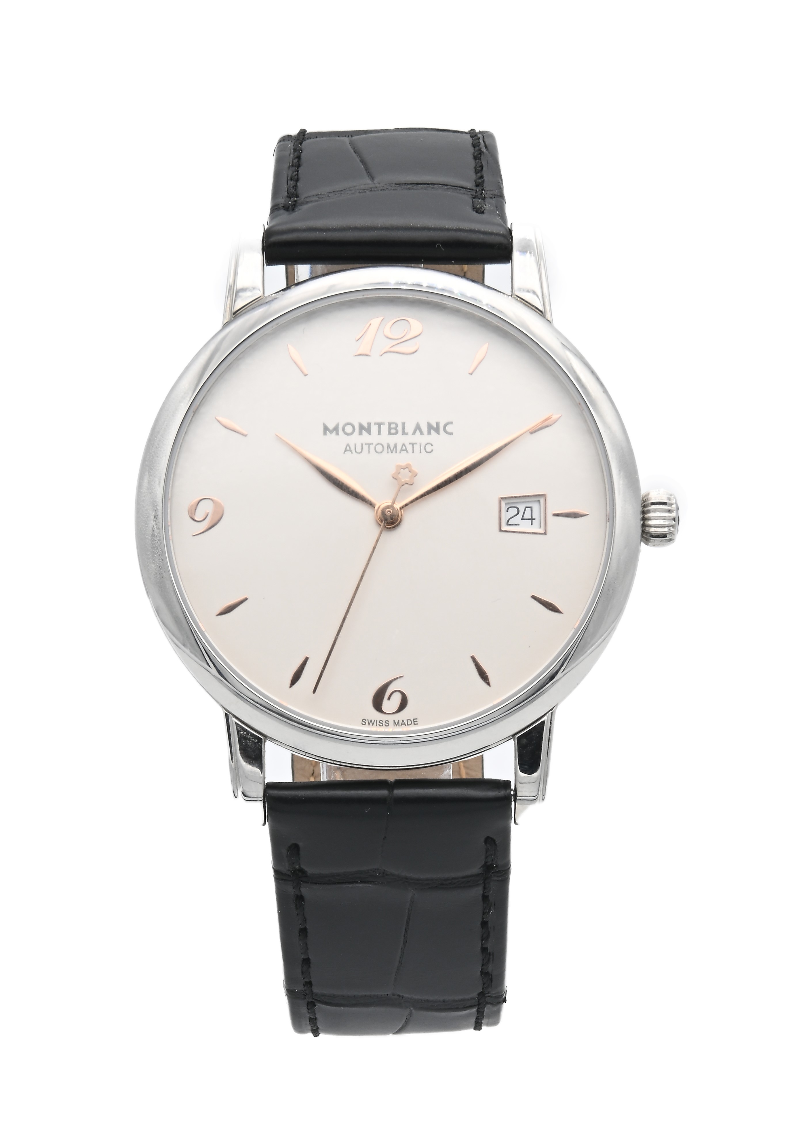 Montblanc Star Steel Collection Automatic 7298 - Orologio da Polso Automatico da Uomo in Acciaio ...