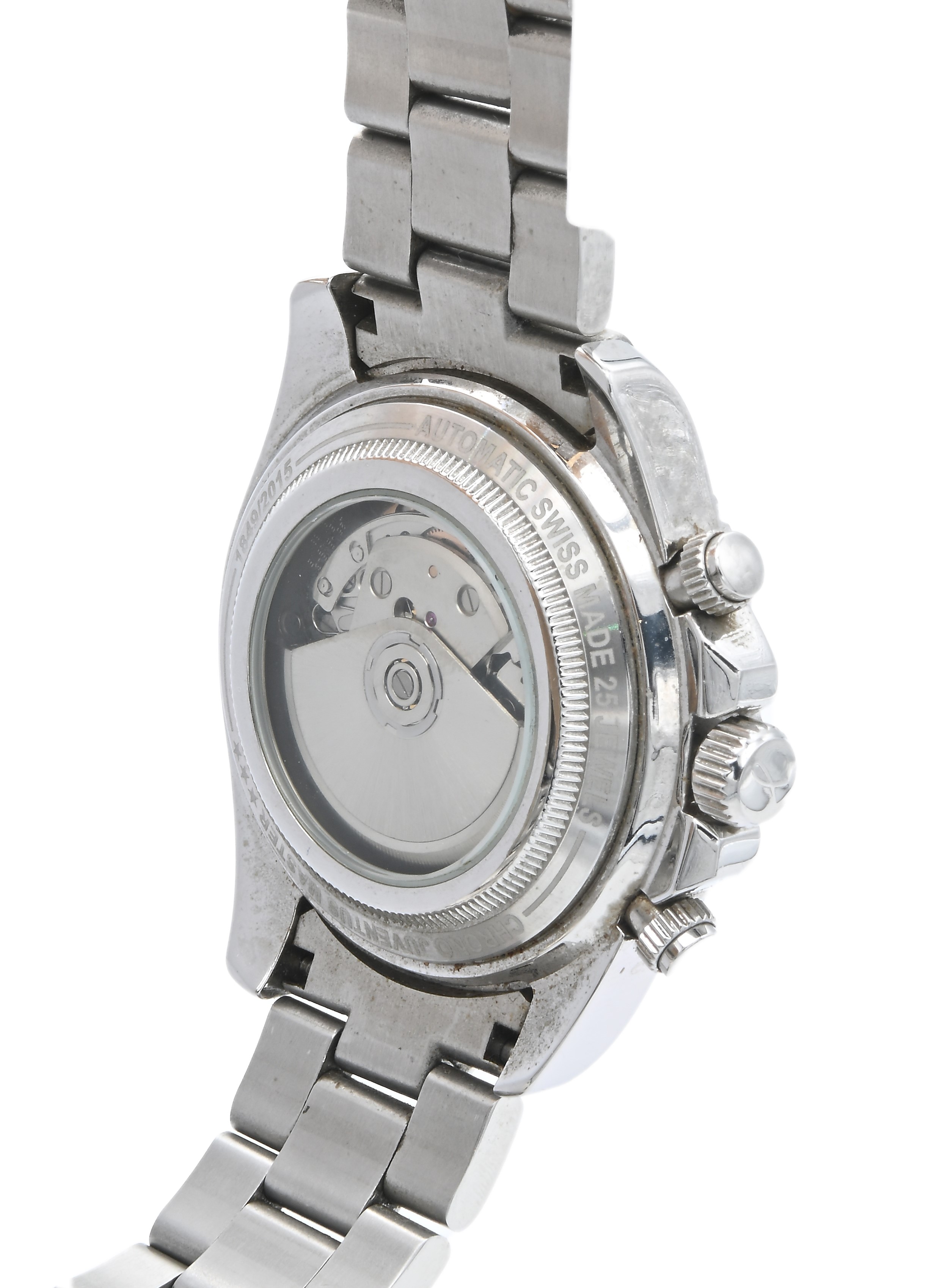 Juventus Chrono Master - Orologio da Polso Cronografo Automatico Day-date da Uomo in Acciaio con ...